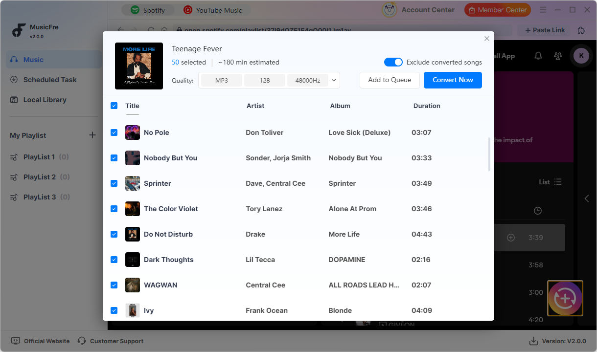 MusicFre-Screenshot