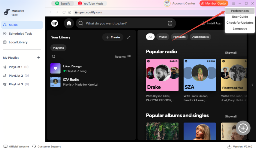 customize-musicfre-output-settings