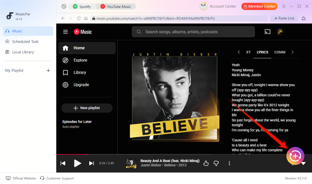 add-youtube-music-to-local-offline-conversion-list
