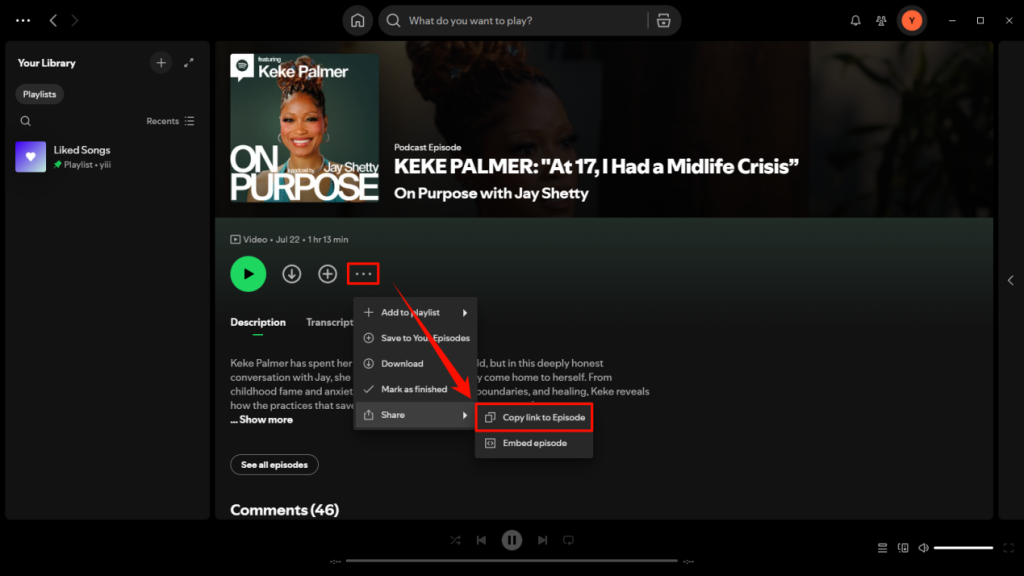 copy-spotify-podcast-episode-link-for-mp3-download