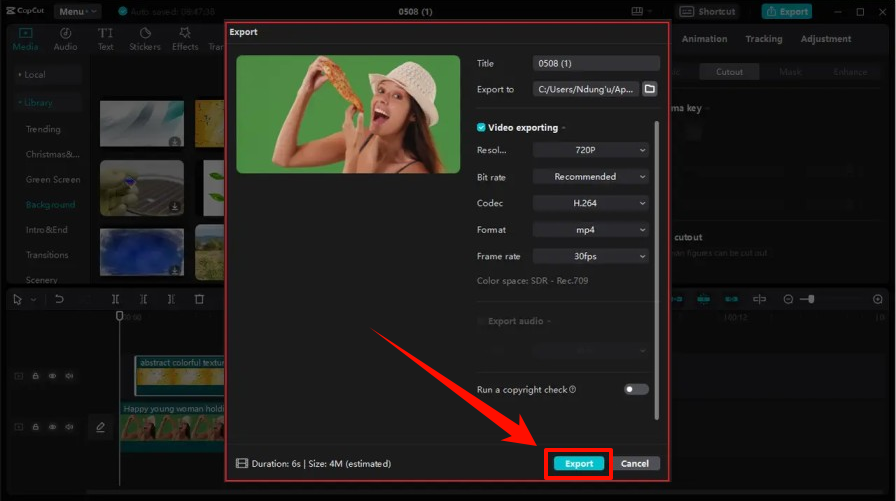 export-video-with-spotify-music-in-capcut