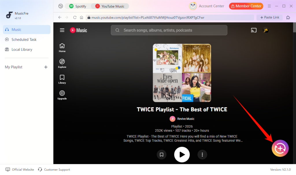 musicfre-add-youtube-music-playlist-for-aiff