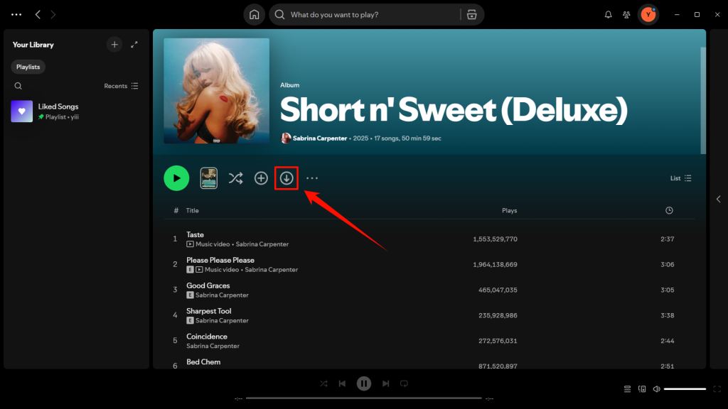 spotify-premium-download-album-for-offline-listening
