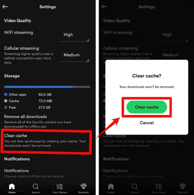 update-spotify-and-clear-cache-for-repeated-logouts