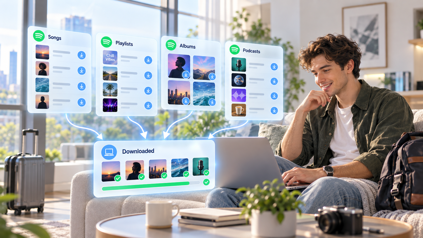 Download Songs, Playlists, Albums, and Podcasts from Spotify