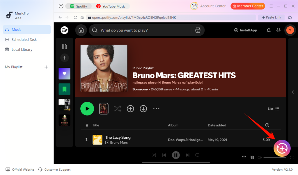 musicfre-add-spotify-tracks-to-conversion-list