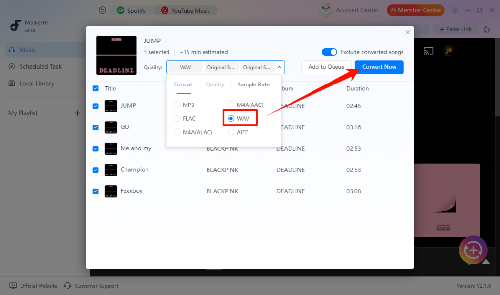 musicfre-choose-wav-format-in-youtube-to-wav-converter